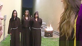 Sorority pledge stripped and pussylicked
