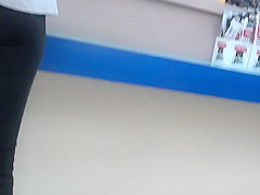 Spandex teen 18+ tight ass candid
