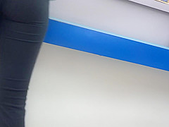 Spandex teen 18+ tight ass candid