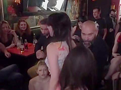 Spanish public bar orgy fucking