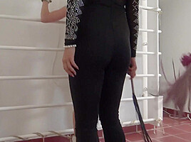 Spanking Lesson For Sub Amber - LezdomAustria