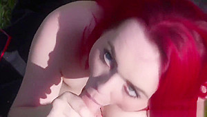 Spicy idol gets cum load on her face swallowing all the love juice