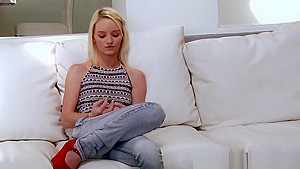 Spunky teen 18+ Gives Footjob
