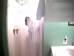 Spying on a undressed roommate in the shower