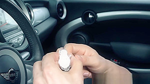 Squirting In The Car Before Hooking Up