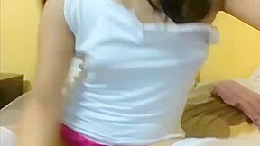 Step brother WATCHES STEP SISTER DRIPPING WET PUSSY WILD MASTURBATION