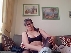 Step mommy Surprise In Webcam Video Call