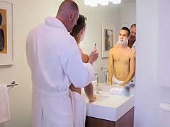 Stepdad And Twink Step Son Fuck After Needing Help Shaving