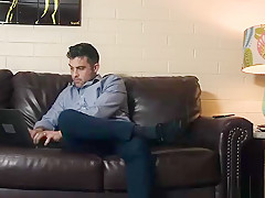 Stepdad caught his horny twink Step son on the sex hotline