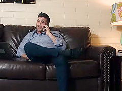 Stepdad caught his horny twink Step son on the sex hotline