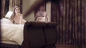 Stepdad comes home and discovers stepsis fucks stepbro