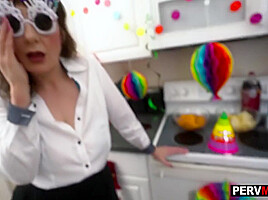 Stepmom And Stepaunt Birthday Blowjobs With Melody Mynx And Conor Coxxx