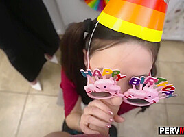 Stepmom And Stepaunt Birthday Blowjobs With Melody Mynx And Conor Coxxx