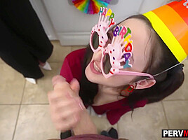 Stepmom And Stepaunt Birthday Blowjobs With Melody Mynx And Conor Coxxx