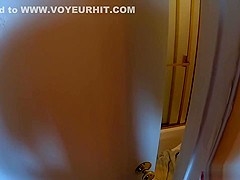 Stepmom wants sex when she catches her stepson peeping on her in the shower