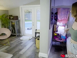 Stepsister Sits And Suck Stepbros Cock - Eliza Eve, Eliza Eves And Sis Loves Me