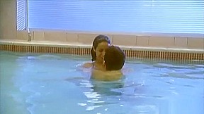 Steve fucks beauty in the pool