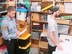 Straight Bad Boy Shoplifter Fucked By Gay Black Officer