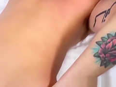 Straight guy Gauge with tattoos gets cash for sex time