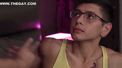 Straight guy fucks his gay roommate to punish him