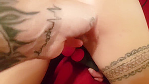 Stretching Skinny White Wife Pussy Fisting Fucking DP