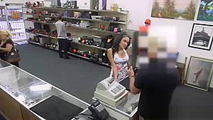 Stunning Busty Latina Milf Blows & Bangs