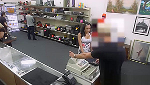Stunning Busty Latina Milf Blows & Bangs