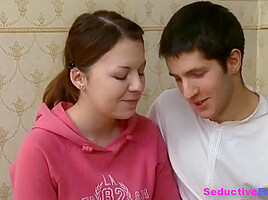 Stunning Russian Young Girl With Perky Breast Gets Humped On The Bed