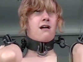Submissive Slave Foot Punished Before Toyed