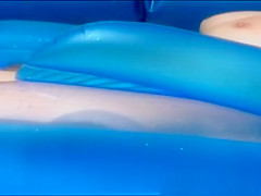 Sunbathing on Pool