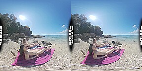 Sunny Beach Afternoon Nude Sunbathing And Searching For Shells On Vacation With Matty Josie