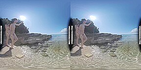 Sunny Beach Afternoon Nude Sunbathing And Searching For Shells On Vacation With Matty Josie