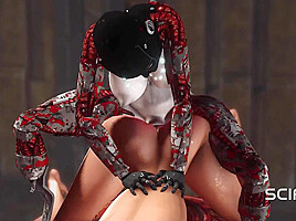 Super fuck system and futa sex robot in action