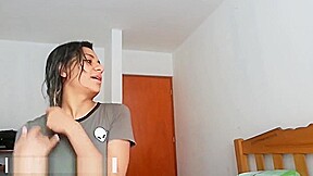 Surprising my bf after the shower - Unexpected recording