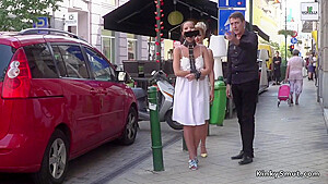 Sweat Slave Made To Lick Pussy In Public