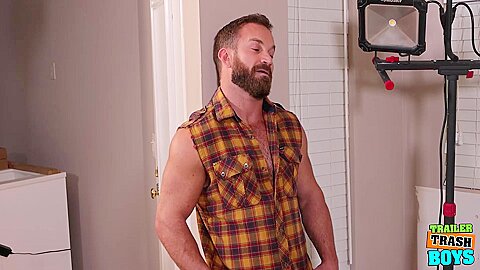 TRAILERTRASHBOYS Step daddy Greg Dixxon Raw Fucked By Bruce Jones