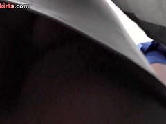 Taut mini petticoat wraps her a-hole sexily