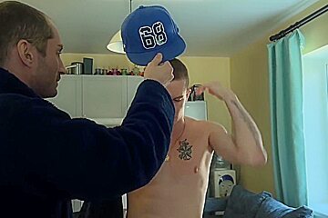 The Guy Glued The Pizza Courier And Fucked Him For Money