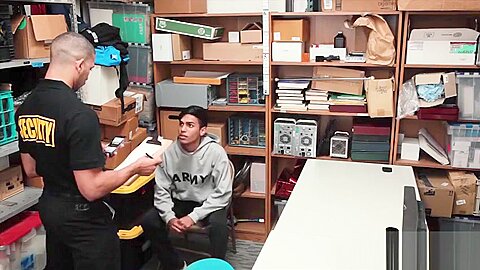 The Officer caught the young latin male in the mall