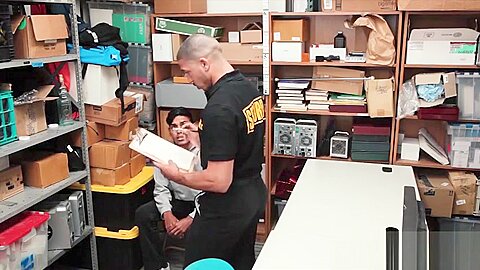The Officer caught the young latin male in the mall