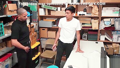 The Officer caught the young latin male in the mall