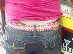 Thong Slip Slutty Milf Flashing  