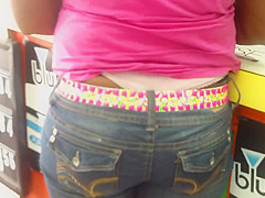 Thong Slip Slutty Milf Flashing  
