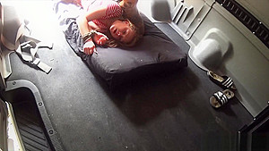 Tied up teen 18+ Fucked in back of van