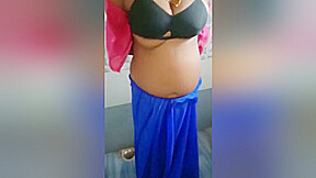 Today Exclusive- Boudi Strip Her Saree And Showing Nude Body