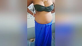 Today Exclusive- Boudi Strip Her Saree And Showing Nude Body