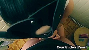 Toilet Doggystyle Sex And Facefuck For A Beautiful Amateur