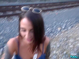 Trackside Spanish Tits And Ass