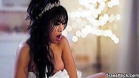 Trans Babe Kiss And Fucks This Sexy Bride To Be With Korra Del Rio And Ember Snow