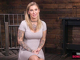 Trapped BDSM slut fucked in wet cunt by dominating fucker